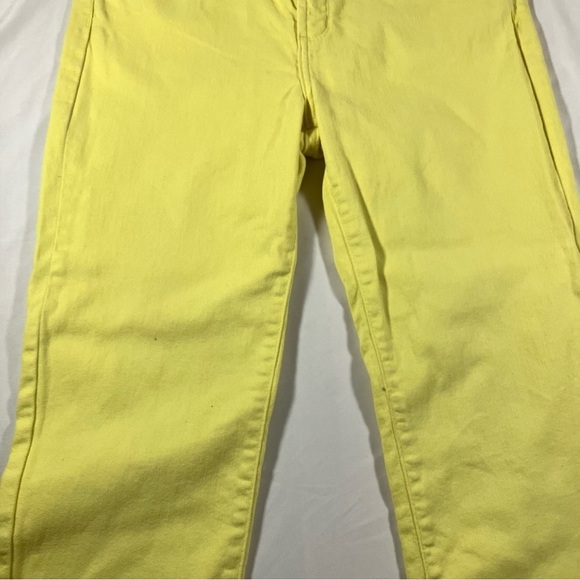 NYDJ Bright Yellow Lift Tuck Technology Ankle Jeans Womens Size 8 - Picture 4 of 9